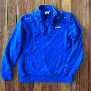 Vineyard vines blue quarter zip